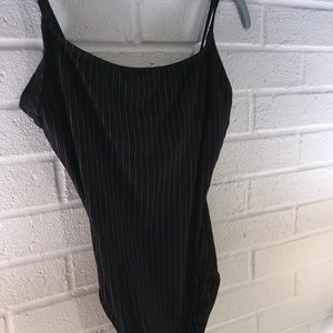 Anne Cole pinstripe one piece bathing suit
